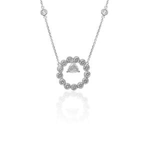 Round Shaped Diamond Necklace