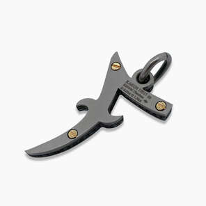 18K White Gold Colored Gemstone Pendant