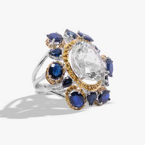 Colors of the Karun Yellow Diamond and Precious Stone Gold Ring