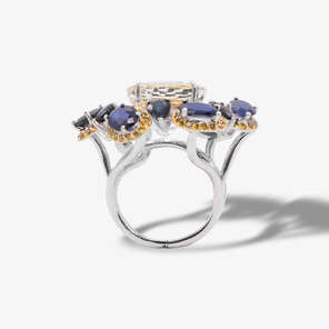 Colors of the Karun Sarı Pırlanta ve değerli taşlı altın yüzük. 