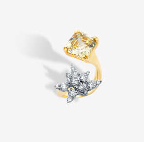 Colours Of The Karun pırlanta ve renkli taşlı altın yüzük