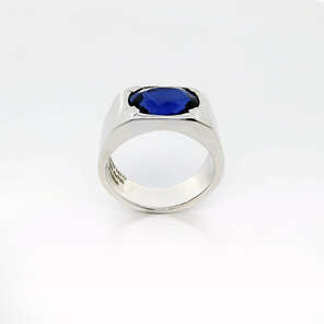 Gentlemen's Club Sapphire Ring